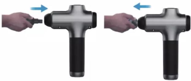 VirtuFit M3 Pro - Changement de tête de massage - 1