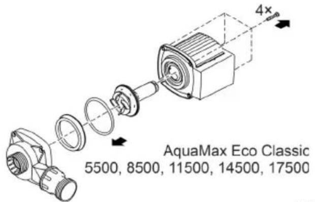 4x AquaMax Eco Classic 5500, 8500, 11500, 14500, 17500
