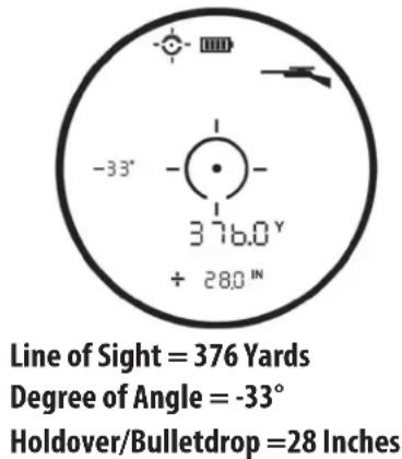 BUSHNELL Prime 1700 - Rifle Mode Example - 1