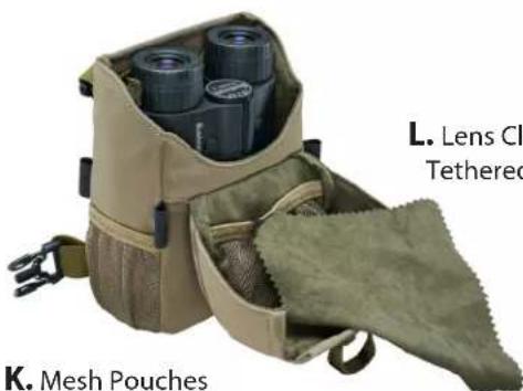 L. Lens Cl Tethered K. Mesh Pouches