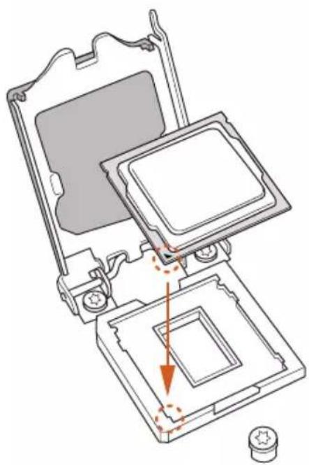 ASROCK H370M-HDV - Installing the CPU - 4