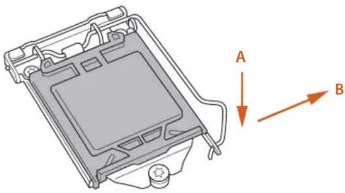ASROCK H370M-HDV - Installing the CPU - 2