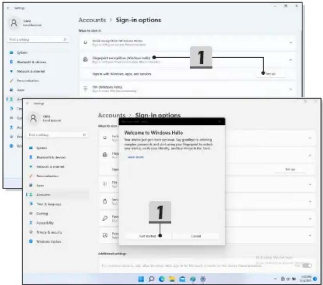 MSI Prestige 16 - Configurer l'empreinte digitale avec Windows Hello - 1