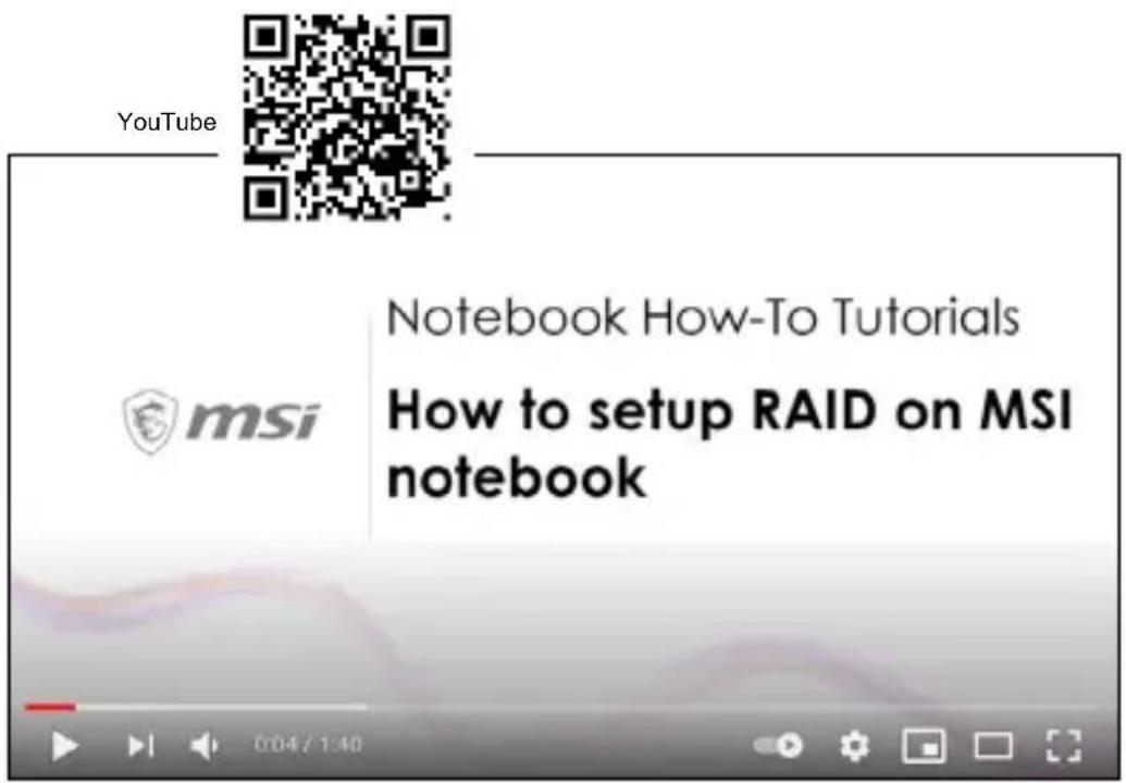 MSI Pulse 15 - Vidéo : Comment utiliser la technologie RAID (selon modèle) - 1