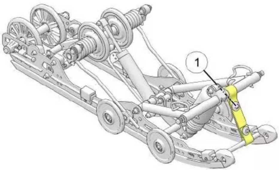 POLARIS 550 Voyageur 155 (2024) - POSITION DE LA SANGLE DE LIMITATION (PRESSION DES SKIS) - 1
