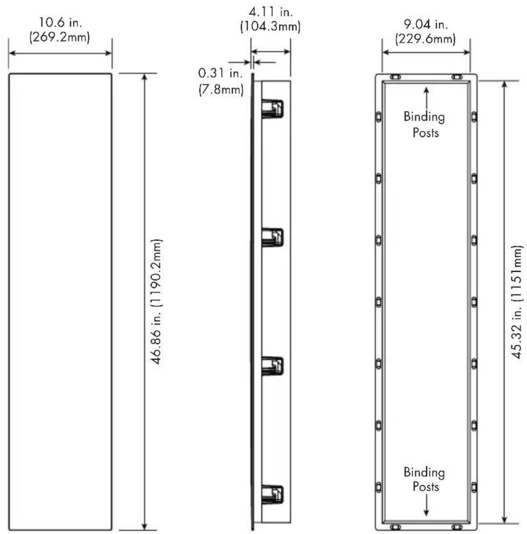 Martin Logan Tribute 5XW - DIMENSIONAL DRAWINGS - 3