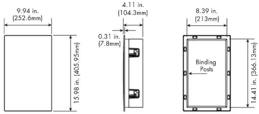 Martin Logan Tribute 5XW - DIMENSIONAL DRAWINGS - 1