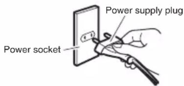 DAIKIN MC30YVM - Insert the power supply plug into the socket - 1