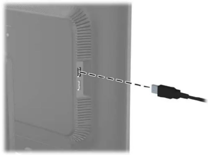 HP Compaq LA2206x - Raccordement de périphériques USB - 1