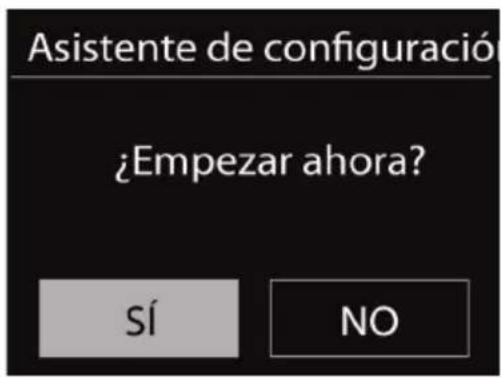 Asistente de configuració ¿Empezar ahora? SÍ NO