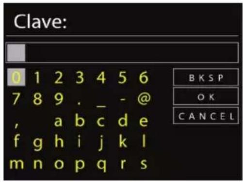 Clave: 0 1 2 3 4 5 6 7 8 9 . _ - @ , a b c d e f g h i j k l m n o p q r s B K S P O K C A N C E L
