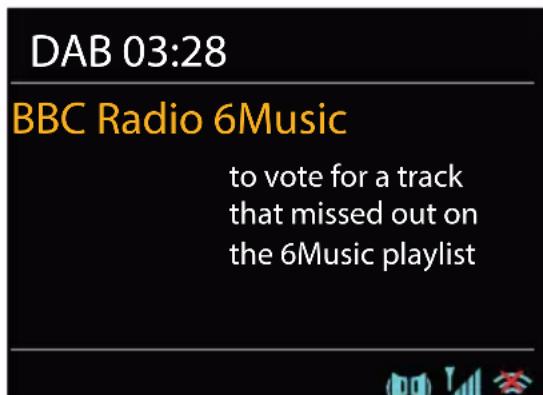 DAB 03:28 BBC Radio 6Music to vote for a track that missed out on the 6Music playlist