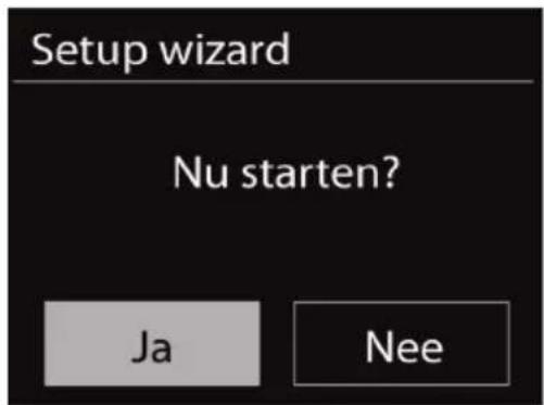 Setup wizard Nu starten? Ja Nee