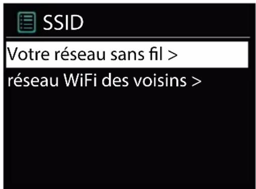 SSID Votre réseau sans fil > réseau WiFi des voisins >