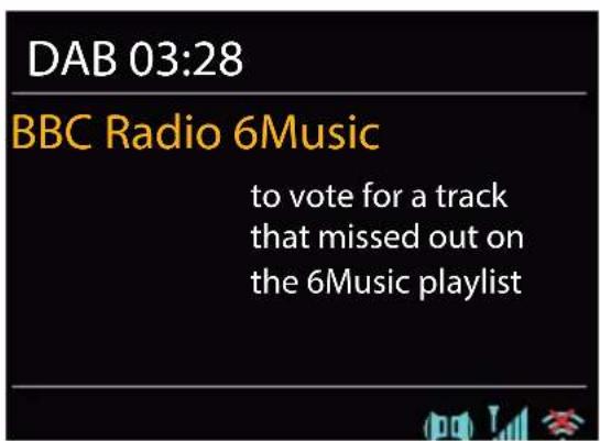 DAB 03:28 BBC Radio 6Music to vote for a track that missed out on the 6Music playlist