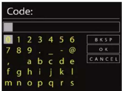 Code: 0 1 2 3 4 5 6 7 8 9 . _ - @ , a b c d e f g h i j k l m n o p q r s B K S P O K C A N C E L