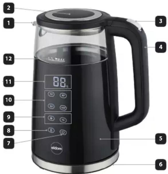 Eldom Nevo C530 - Contrôle de la température - 1