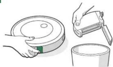 IROBOT Roomba j5 - Nettoyage des capteurs de bac plein Nettoyage de la Brosse laterealeNettoyage du bac - 1