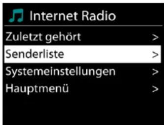 Soundmaster ICD4350 - - Senderliste - 1