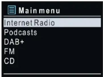 Soundmaster ICD4350 - HAUPTMENU - 1