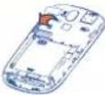 ALCATEL OT-806D - Insérer/extraire la carte SIM ^(1) - 3