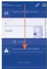 ALCATEL One Touch Pixi 2 - Panneau de notification - 1