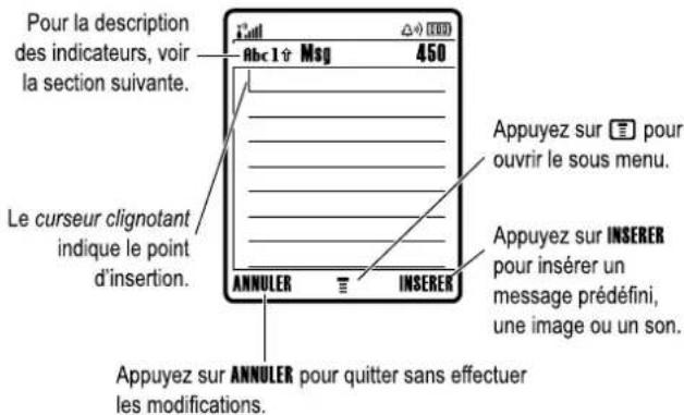 MOTOROLA V547 - Sélection d'une option de fonction - 14