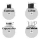 PHILIPS 3300 series LatteGo EP3341 - Figyelmeztető ikonok - 3