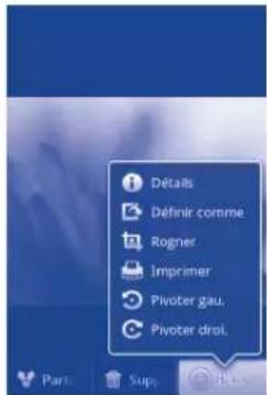 Details Définir comme Rogner Imprimer Pivoter gau, Pivoter droi.
