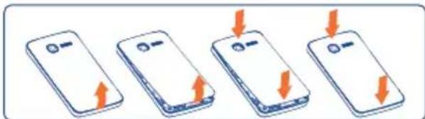 ALCATEL One Touch 4010X - Enlever/replacer le couvercle du téléphone - 1