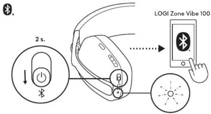 LOGITECH Zone Vibe 100 - MARCHE/ARRÊT - 2