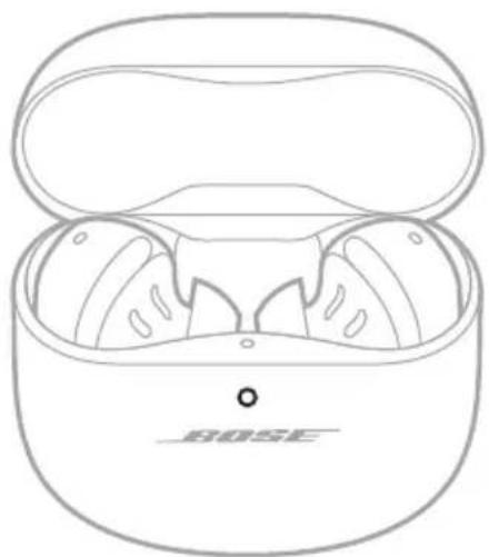 BOSE QuietComfort Ultra Earbuds - KONTROLLERA LADDNINGSFODRALETS LADDNINGSNIVÅ - 1