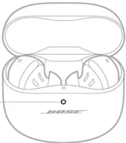 BOSE QuietComfort Ultra Earbuds - LUZ DE ESTADO DEL ESTUCHE DE CARGA - 1