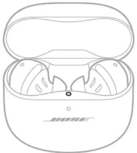 BOSE QuietComfort Ultra Earbuds - A fülhallgató töltése közben - 1