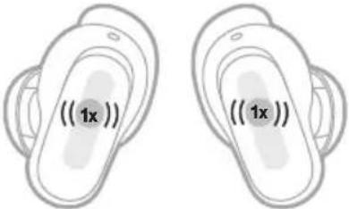 BOSE QuietComfort Ultra Earbuds - ODTWARZANIE MULTIMEDIÓW I REGULACJA GŁOŚNOŚCI - 1