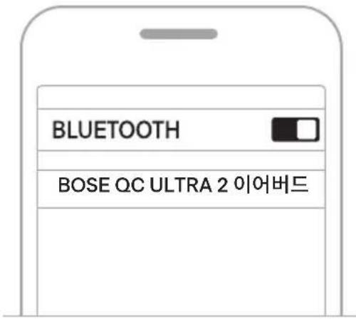 BOSE QuietComfort Ultra Earbuds - 장치의 BLUETOOTH메뉴를 사용한 연결 - 2