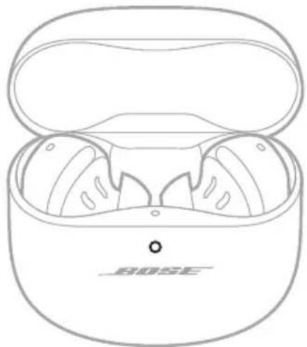BOSE QuietComfort Ultra Earbuds - SPRAWDZANIE POZIOMU NAŁADOWANIA BATERII FUTERAŁU Z ŁADOWARKA - 1