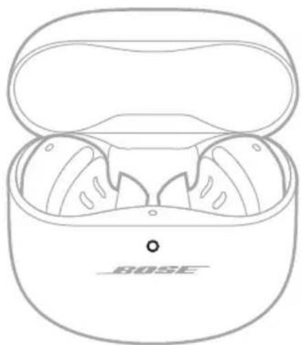 BOSE QuietComfort Ultra Earbuds - PRÜFEN DES BATTERIESTANDS DES LADE-ETUIS - 1