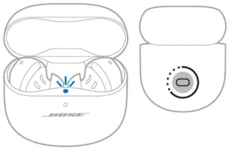 BOSE QuietComfort Ultra Earbuds - Opret forbindelse ved hjælp af knapperne på produktet - 1