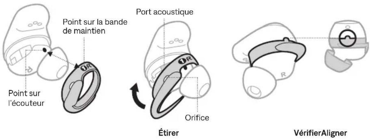 BOSE QuietComfort Ultra Earbuds - CHANGEMENT DE BANDES DE MAINTIEN - 2