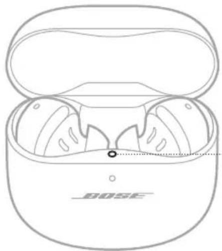 BOSE QuietComfort Ultra Earbuds - A FÜLHALLGATÓ ÁLLAPOTJELZŐ FÉNYE - 1
