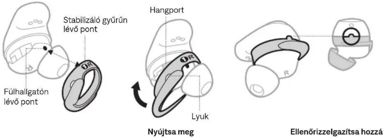 BOSE QuietComfort Ultra Earbuds - A STABILIZÁLÓ GYÜRÜK CSERÉJE - 2