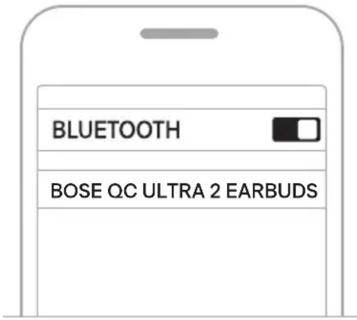 BOSE QuietComfort Ultra Earbuds - CONNECT USING THE BLUETOOTH MENU ON YOUR DEVICE - 2