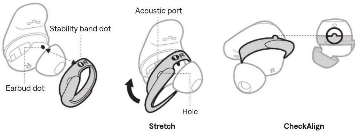 BOSE QuietComfort Ultra Earbuds - CHANGE THE STABILITY BANDS - 2