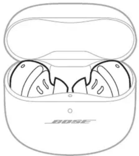 BOSE QuietComfort Ultra Headphones - A FÜLDUGÓK ÉS A BEÉPÍTETT TÖLTŐVEL RENDELKEZŐ HORDTOK ÚJRAINDÍTÁSA - 1