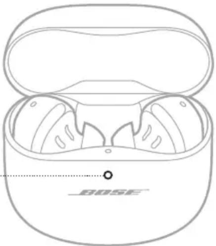 BOSE QuietComfort Ultra Headphones - WSKAŹNIK STANU FUTERAŁU Z ŁADOWARKA - 1