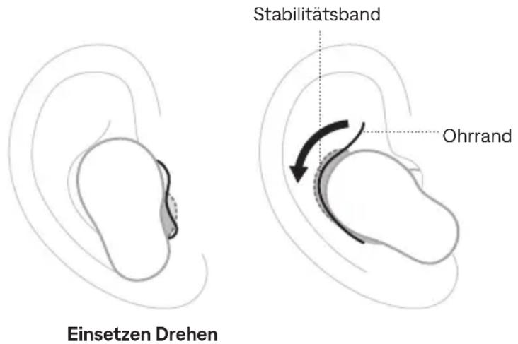 BOSE QuietComfort Ultra Headphones - EINSETZEN DER OHRHÖRER - 2