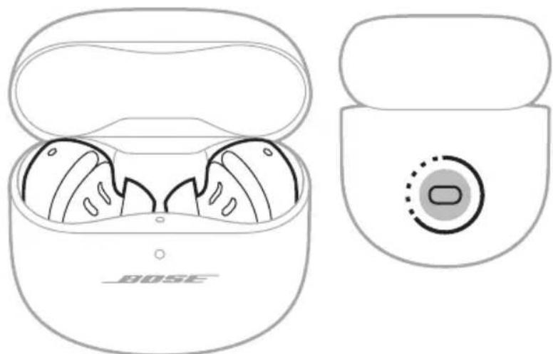 BOSE QuietComfort Ultra Headphones - REDÉMARRAGE DES OREILLETTES ET DE L'ÉTUI DE RECHARGE - 1