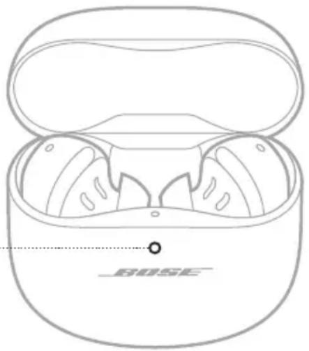 BOSE QuietComfort Ultra Headphones - BEÉPÍTETT TÖLTŐVEL RENDELKEZŐ HORDTOK ÁLLAPOTJELZŐ FÉNYE - 1