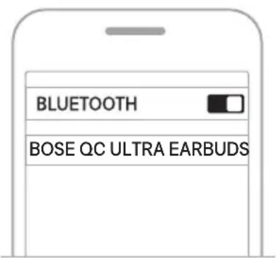 BOSE QuietComfort Ultra Headphones - OPRET FORBINDELSE VED HJÆLP AF BLUETOOTH-MENUEN PÅ DIN MOBILE ENHED - 2
